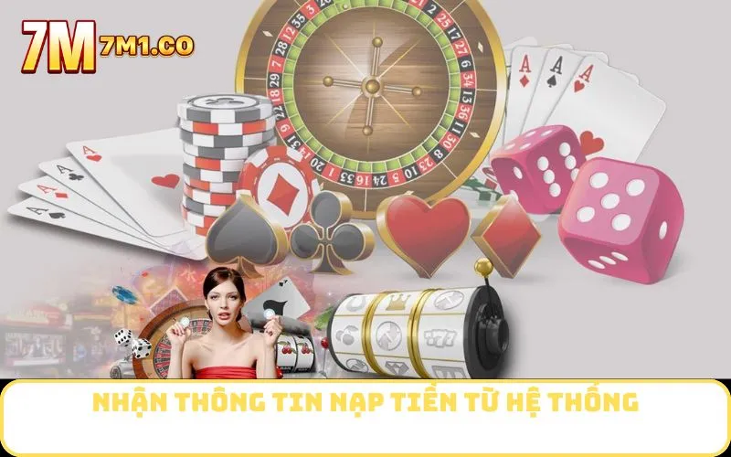 Nhận thông tin nạp tiền từ hệ thống