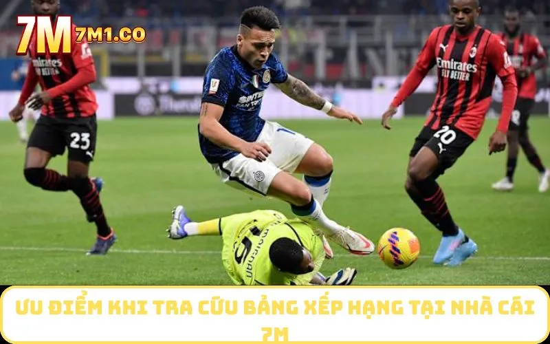 Ưu điểm khi tra cứu bảng xếp hạng tại nhà cái 7M